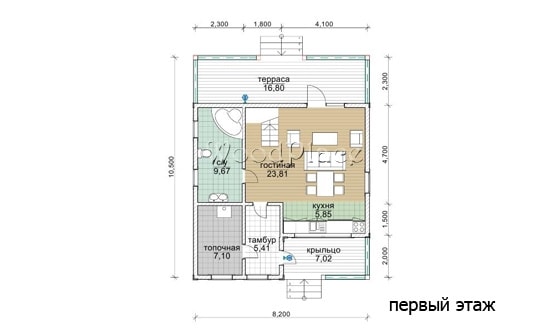 Проект каркасного дома "Боровляны"