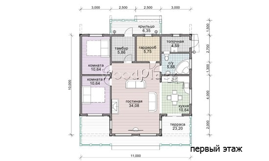 Проект каркасного дома "Юрий"