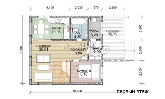 Проект каркасного дома "Барановичи"