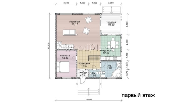 Проект каркасного дома "Лексус"