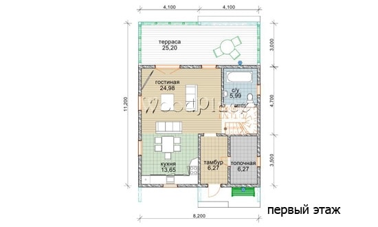 Проект каркасного дома "Киев"