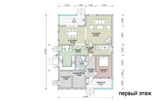 Проект каркасного дома  "Пятевщина"