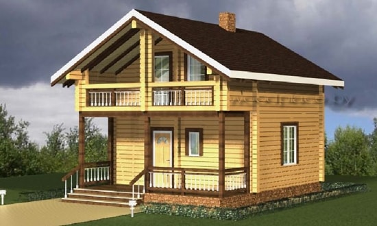 Деревянный дом "Лужки"