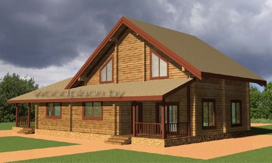 Деревянный дом "Раубичи" 2