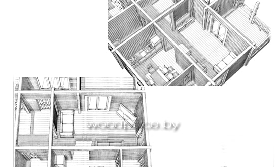 Деревянный дом "Молодечно" 4