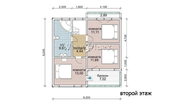 Проект каркасного дома "Боровляны"