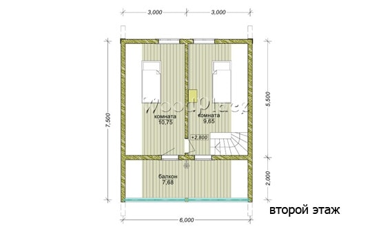 Проект каркасного дома "Лужки"