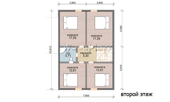 Проект каркасного дома "Силичи"