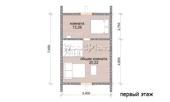 Проект каркасного дома "Лебеди"