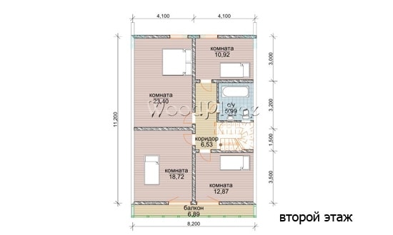 Проект каркасного дома "Киев"