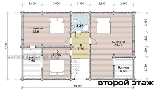 План 2-го этажа