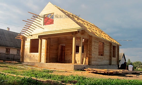 Общий вид на готовый сруб