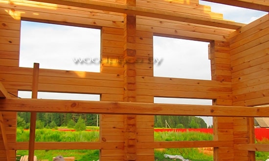 Вид на сруб изнутри