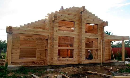 Сборка сруба