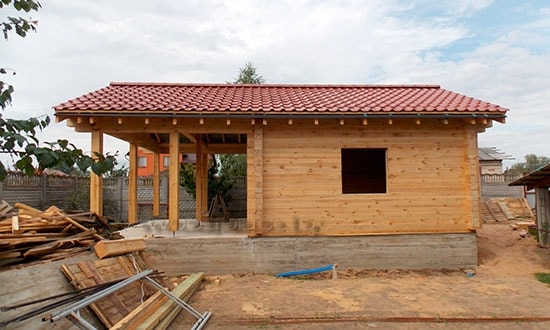 Общий вид на готовый сруб