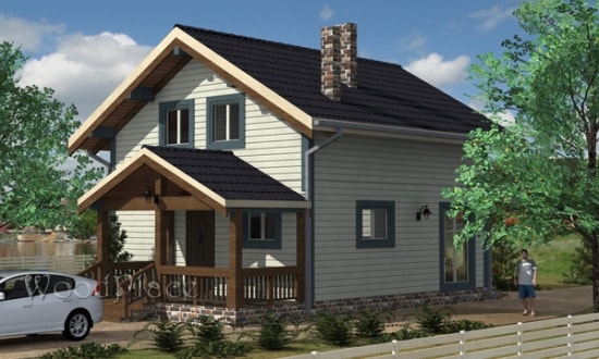 Проект каркасного дома "Барановичи"