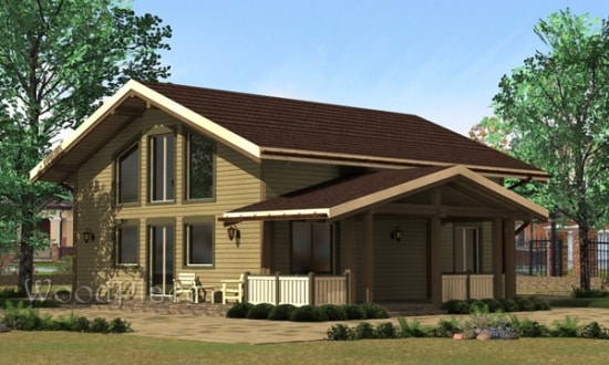 Проект каркасного дома  "Боксер"