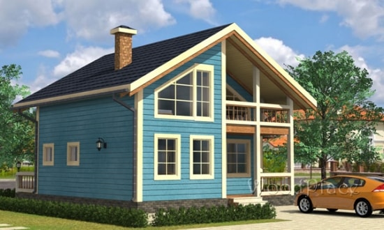 Проект каркасного дома "Боровляны"