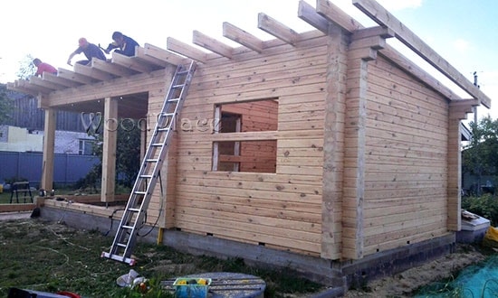 Photo Report terrace with bathhous "Rialit"