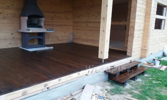 Photo Report terrace with bathhous "Rialit"