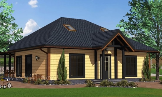 Проект каркасного дома "Каприз"