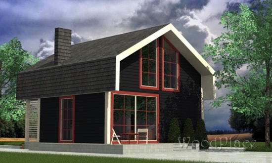 Проект каркасного дома "Конфета"