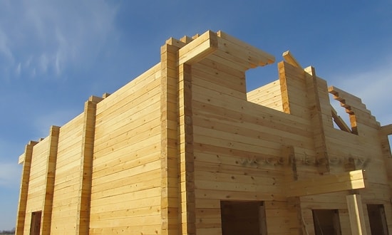 Вид на сруб снизу