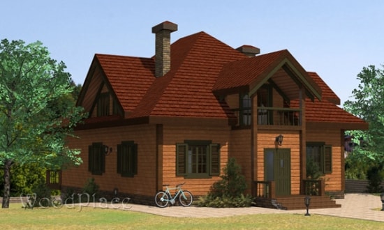 Проект каркасного дома "Лариса"