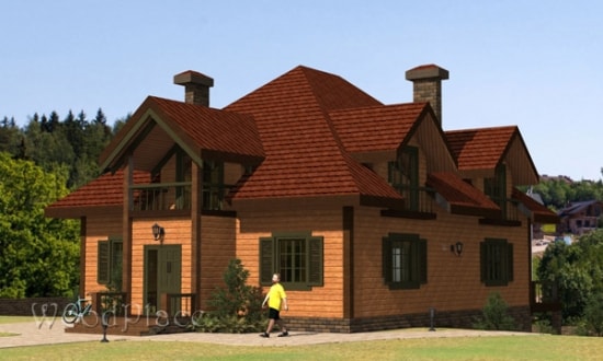 Проект каркасного дома "Лариса"