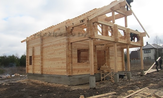 Фасад сруба