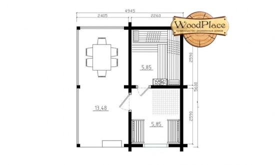 Проект бани "Матрешка"