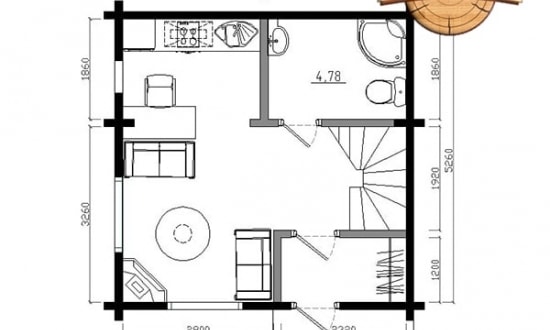 Projekt domu "Cubik"