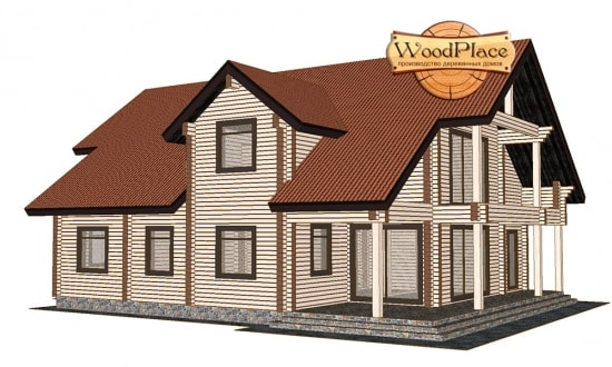 Projekt domu "Hostel"