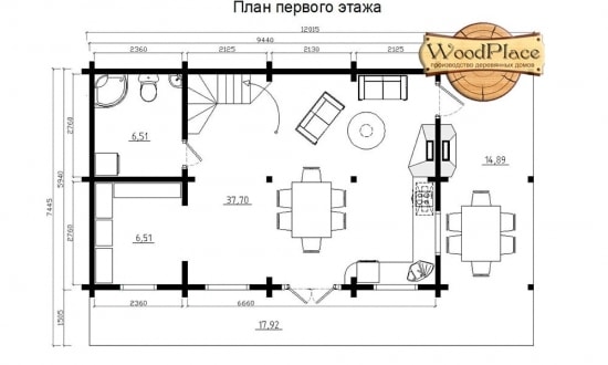 Проект дома "Рябина"