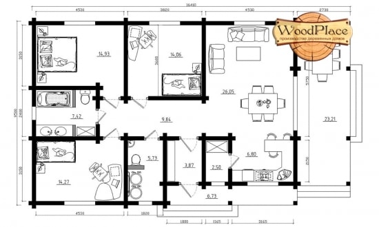 Projekt domu "Rozmaryn"