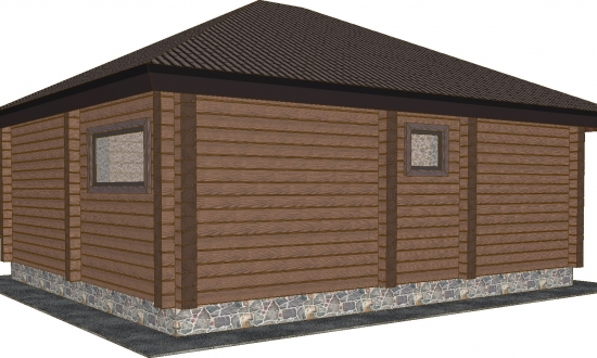 Проект бани  "Боровик"