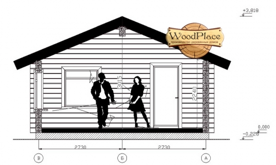 Проект бани "Квадрат"