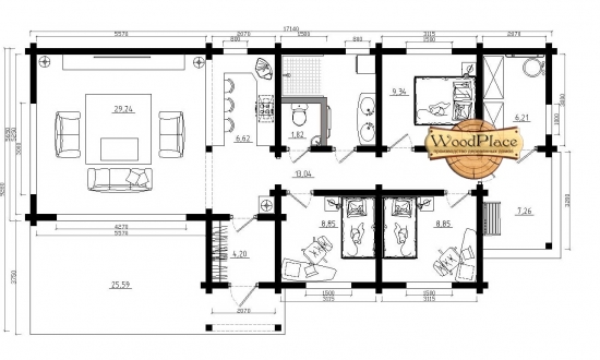 Проект дома "Синьша"