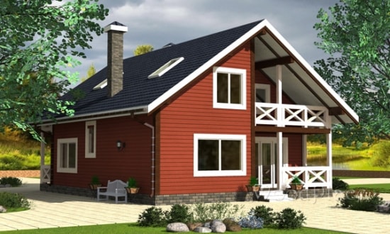 Проект каркасного дома  "Пятевщина"