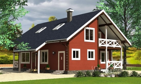 Проект каркасного дома  "Пятевщина"