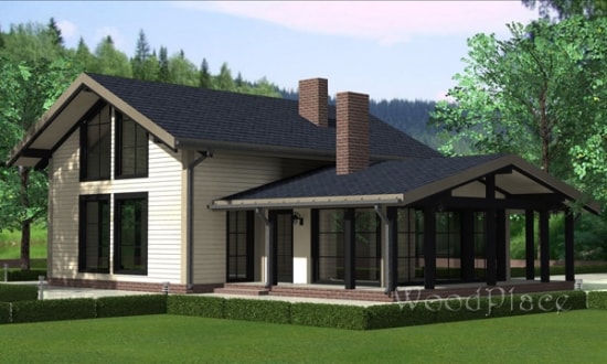 Проект каркасного дома "Силичи"