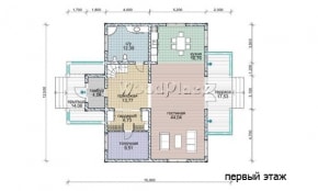 Проект каркасного дома "Сказка"
