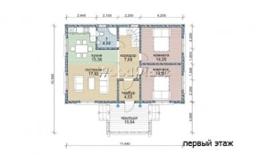 Проект каркасного дома "Слиж"