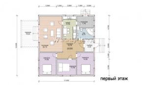Проект каркасного дома "Отдых"