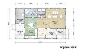 Проект каркасного дома "Раков"