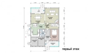 Проект каркасного дома  "Пятевщина"