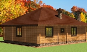 Деревянный дом "Молодечно"