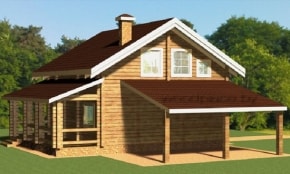 Деревянный дом "Затень" 2