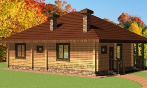 Деревянный дом "Молодечно" 2