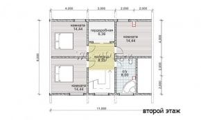 Проект каркасного дома "Раубичи"